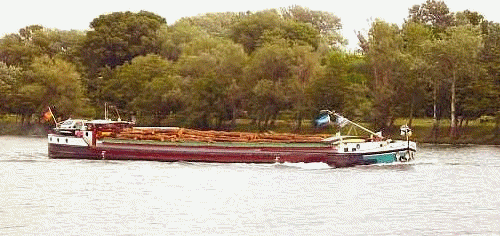 transport fluvial sur le Rhone