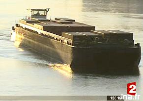 video transport fluvial sur le Rhone Fr2