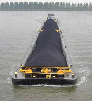 transport fluvial charbon