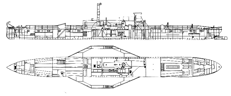 plan d'un bateau à vapeur